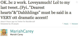 Illustration for article titled Mariah Carey Tweets In Code